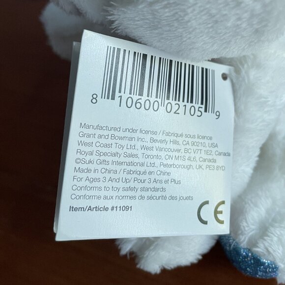 Russ Berrie Lil Peepers Icicle Polar Bear Plush - Picture 6 of 8